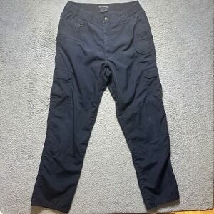 5.11 Tactical Series Mens Black Cargo Pants 34x34 Ripstop Work Trousers